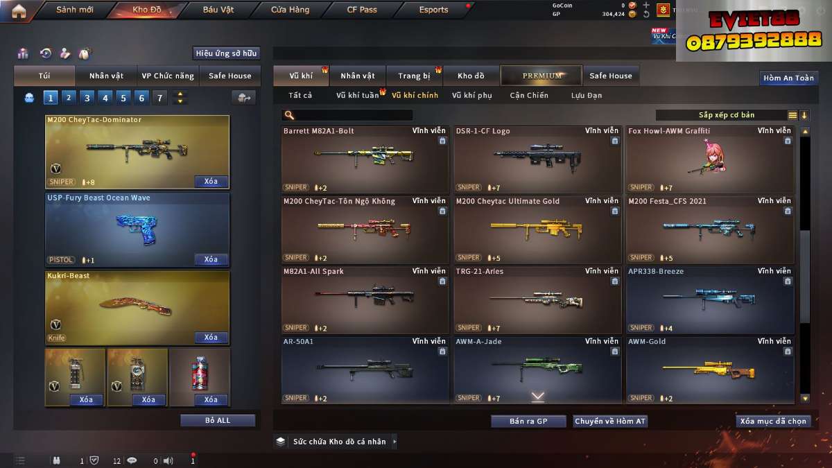 shop acc cf uy tin gia re